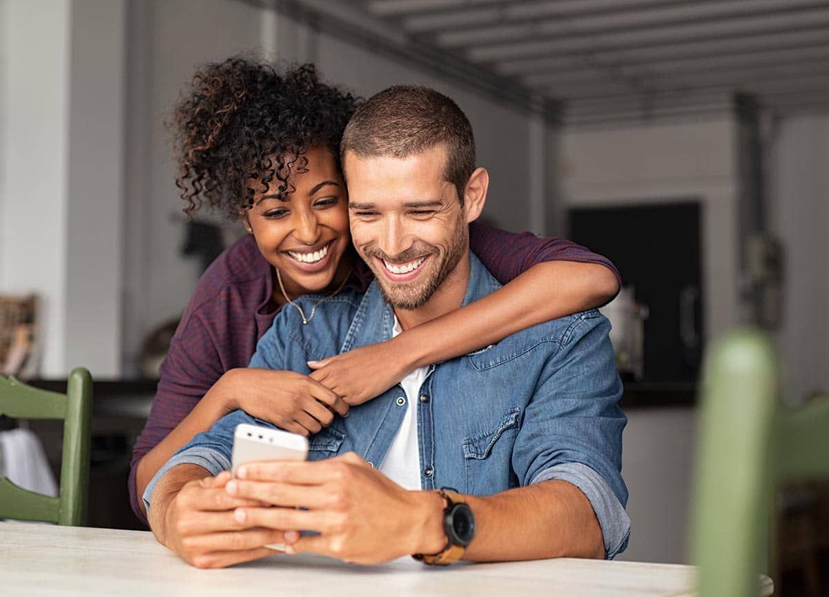 Happy couple